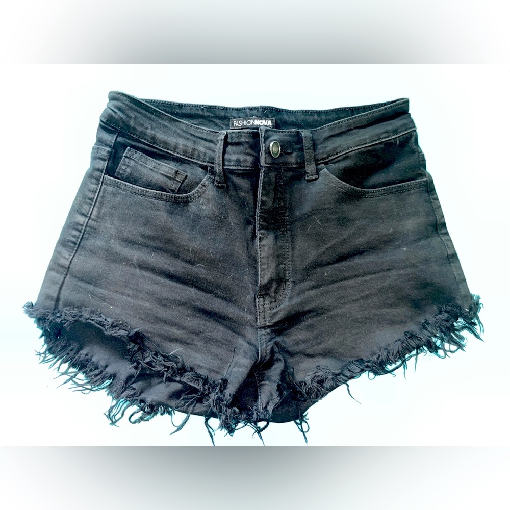 Black Jean FN Shorts